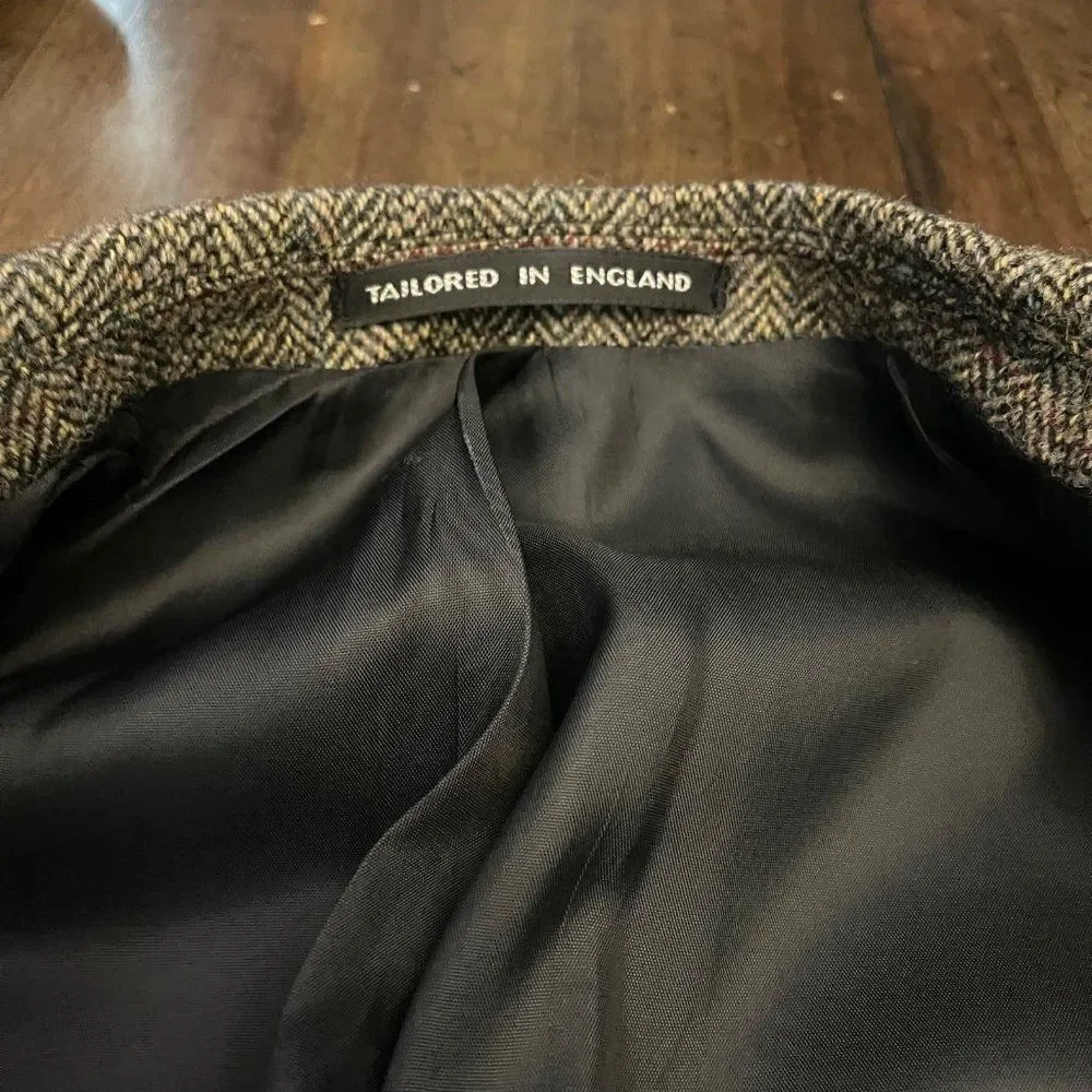 Alexandre London Tweed Wool Jacket Made in England - Picture 9 of 12